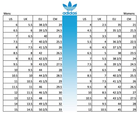 adidas women shoe size guide.